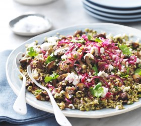 Mushrooms and Ancient Grain Salad